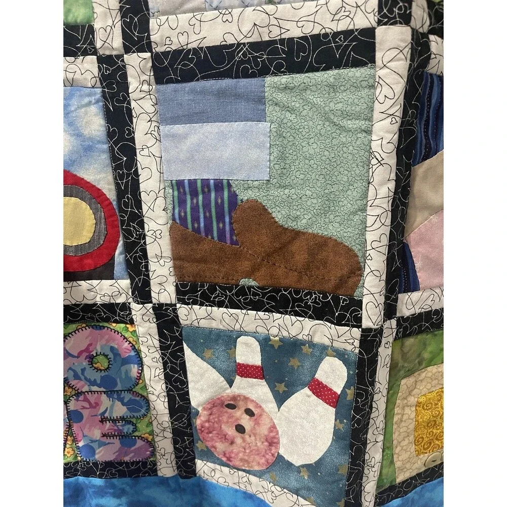 Beautiful Handmade Quilted Wall Hanging/ PreOwned 36 X 36 Children Kids Room